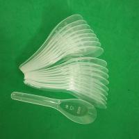 一次性小勺子汤透明塑料快餐打包外卖碗喝白色饭筷调的炒盘碟长大 加厚[老款]透明色 400只