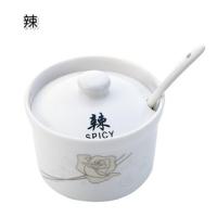 陶瓷调料罐 调味罐 调味盒 糖罐 盐罐 味罐 辣罐 辣 [ 单个 ]