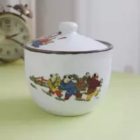 景德镇陶瓷糖罐带盖 家用大号储物罐调味罐盒猪油罐盐味精辣椒油 童趣