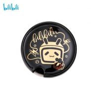 动漫周边哔哩哔哩杯子马克杯带盖勺b站周年纪念水杯陶瓷杯子正版 黑色正版[单独盖子 无杯无勺]