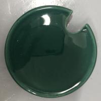 陶瓷马克杯盖陶瓷水杯盖子陶瓷杯盖 墨绿盖子
