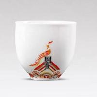 大益茶具盖碗品茗杯茶杯益工坊生肖猪狗旺财鸡凤凰三才盖碗公道杯 [凰后矮杯75ml*1]