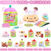 么希家族宠物杯公仔猜猜乐回弹盲盒冰激凌蛋糕盲盒捏捏乐女孩玩具 22001沙拉宠物杯随机一款盲盒