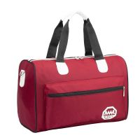 行李包女大容量手提拉杆包打工帆布包短途旅行出差航空旅行袋大号 玫瑰红 小号:40*27*21CM