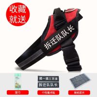 狗狗牵引绳背心式胸背带溜小型中型大型犬宠物狗绳金毛链子防咬断 红色-单胸背带 XS(建议体重5-12斤,收藏推荐送)