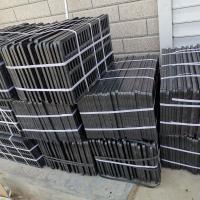 兔用笼底板 漏粪板兔笼底板兔笼竹底板防潮防脚藓塑料底板兔笼子 50*30款