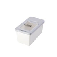 装米桶防虫防潮密封收纳米箱20斤米缸盒10大米面30家用面粉储存罐 小号老款白色