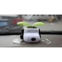 汽车摇头小狗摆饰太阳能摆件太阳能摆件车内可爱公仔史努比摇摇叶 太阳能史努比摆件(送防滑垫)