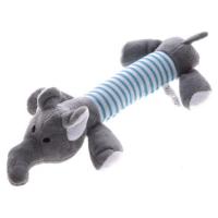 动物款可选毛绒发声玩具长10-15cm左右宠物狗狗猫咪玩具泰迪比熊 长玩具-大象