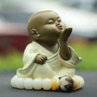 小和尚汽车摆件车载摆件饰品中控台小沙弥禅意内装饰新款卡通创意 送祝福+菩提根