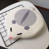 毛绒坐垫地上蒲团榻榻米垫子飘窗记忆棉猫咪椅垫打坐办公室餐椅垫 灰色仓鼠(普通弹力海绵) 38*38厘米