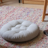 茶椅垫子座垫榻榻米加厚圆形地上坐垫椅垫办公室家用学生藤椅屁股 简约★浅灰 直径40cm(舒适型)