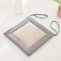 方形坐垫地上加厚椅子椅垫办公室久坐垫学生宿舍板凳凳子屁股屁垫 灰边米面（不可拆洗）拍三个发四个 40CM*40CM厚4C