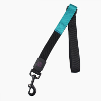 短款尼龙缓冲一步牵 宠物狗狗牵引绳金毛阿拉斯加狗链子中大型犬 蓝色 S-小型(长55cm宽2.5cm)