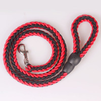 狗狗胸背带遛狗牵引绳小金毛拉布拉多萨摩阿拉斯加中大型犬狗链子 A17红黑色(单绳子) S号[适合9-18斤的狗狗]