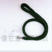 中大型犬遛狗绳子狗牵引绳项圈加厚加长金毛德牧拉不拉萨摩狗脖套 单绳:八股牵引绳 军绿色 小号(建议10-35斤左右)