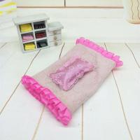 芭比娃娃双人床公主床双层床可爱女孩儿童过家家玩具配件 枕头2个