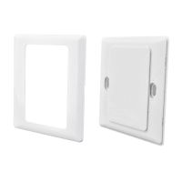 86型空白面板象牙白盖板白面板开关插座香槟金家用工程款加厚面板 象牙白款 5只装