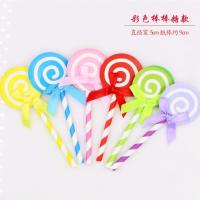 生日蛋糕装饰插牌 棒棒糖插牌 蛋糕装饰插片插牌 烘焙棒棒糖插件 混色棒棒糖 1包(6只)