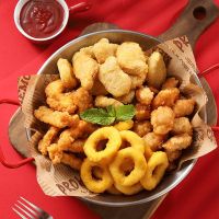 [小袁推荐]圣农油炸5包套餐脆皮炸鸡上校鸡块鸡柳洋葱圈 圣农小食套餐