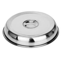 铁板烧盘家用铸铁长方形牛排盘加厚大号圆形铁板烧烤盘商用烤鱼盘 圆形铁板盖20cm