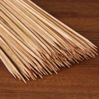 加粗加长竹签子烧烤大肉串鱿鱼薯塔棉花糖糖葫芦手工艺花杆鸟鸽笼 35长3.0粗 黑精品竹 200只