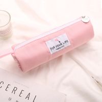 三明治笔袋ins简约小清新大容量学生女初中大学生文具袋ntmy 樱花粉