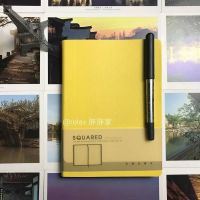 开学季糖果色DOT笔记本韩国文具简约清新涂鸦日记本随身记事本子a 黄色方格本(瑕疵本)