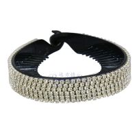 欢乐多 新款闪钻流苏花苞夹女丸子头盘发器发饰发夹气质头饰T1169 古典华丽中号[华丽系]正常发量