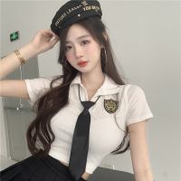 百褶半身裙女黑色学院风高腰显瘦a字短裙2021夏季新款小个子裙子 奶味制服 S