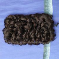 高档全真发旗袍假发复古盘头拉花盘头发包假发造型发鬓盘头卷发包 高档真发小号自然黑 单个拉花发包