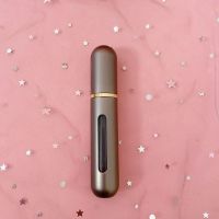 8ml香水分装瓶大容量香水瓶铝制底部自泵式香水分装瓶 咖啡 1个