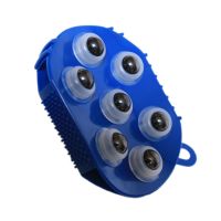 七龙珠磁珠按摩器滚珠揉腹瘦肚子七星小腿经络刷颈椎头部全身按摩 蓝色1个