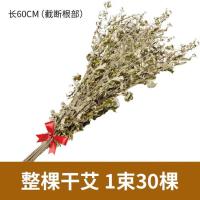 艾叶新鲜艾叶野生整棵长颗嫩艾叶草全株端午挂门驱蚊 整株干艾叶 1束 共30棵