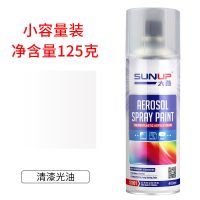 补漆套装自喷漆金属家具汽车漆修复改色黑色白色镀铬防锈自动喷漆 小光油 单瓶装