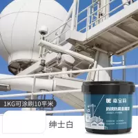 嘉宝莉金属水性漆防锈防腐铁门漆栏杆户外防水家用环保多色油漆 绅士白 1kg