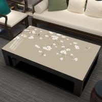 新中式复古桌布防水防油免洗家用防烫茶几垫pvc软玻璃塑料餐桌布 工笔玉兰 60*120cm