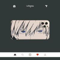 动漫五条悟opporeno5手机壳皮纹a8/a32/a72/r15软a93/r17女a7x/a5 五条悟眼睛【皮质软壳】