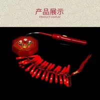 儿童仿真鞭炮安全烟花爆竹儿童玩具手提灯笼挂件春节仿真电子鞭炮 儿童手提款红 红色
