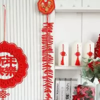 春节电子鞭炮灯LED闪光带响新型仿真电子鞭炮串新年花爆竹 红色 92灯