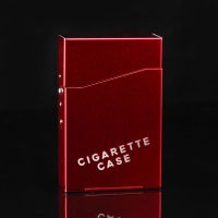 男士自动翻盖20支装顶好烟盒 创意超薄铝合金烤漆烟壳套金属 红色