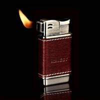 百诚HONEST烟斗打火机 专用可调斜出火明火个性打火机烟斗配件 红色青铜拉丝