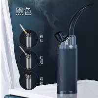 ZOBO正牌水烟壶过滤器烟斗男士烟嘴水烟筒烟斗丝烟草专用全套烟具 黑色