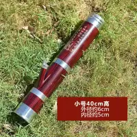 云南水烟筒刻字款水烟桶大中小号烟斗仿木工艺水烟壶不锈钢箍烟袋 PVC仿木字款 小号高40公分内径5.5