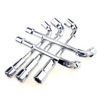 艾尼得L型套筒扳手烟斗扳手汽修工具7字型双头弯头穿孔扳手6-24mm 6mm