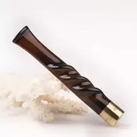 郑走鬼海柳烟嘴过滤器可清洗烟斗戒烟永久过滤烟嘴血柳青皮柳烟嘴 扭转乾坤(海柳烟嘴) 粗烟