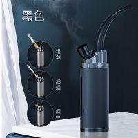 zobo正牌水烟壶烟斗微孔过滤器丝斗男女士个性便携水烟筒袋锅全套 黑色三用款+烟丝助燃网+备用滤芯