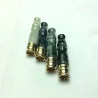 虎子玉器-天然翡翠A货过滤器烟嘴循环清洗 护肺烟嘴高档 玉石烟嘴 45-56mm--11mm