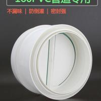 厨房抽油烟机止回阀防回风通用外墙防倒灌160pvc管道止逆阀单向阀 升级透明C款:两头都接150 - 180mm烟管