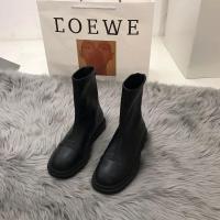 大码女鞋脚宽胖妹妹35-43 马丁靴百搭方头41瘦瘦靴春秋单靴42 [黑色套筒 ] 35